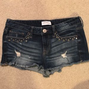 Express Embellished cut off Shorts